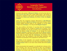 Tablet Screenshot of languedocmysteries.info